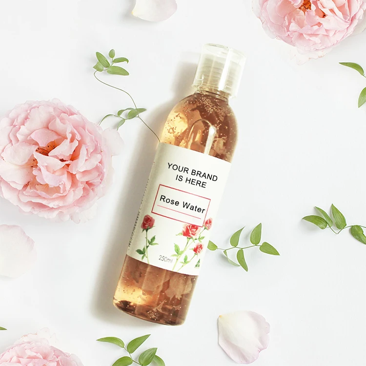 100% Pure Organic Private Label  Hydrating Aloe Vera Natural Rose Water toner Face Spray