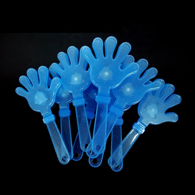 Promotional Cheap Multi-Color  LED Colorful Plastic Hand Clapper Battery Operated Noise Maker LED Light Clapper For Concert