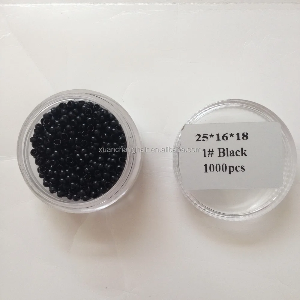micro ring beads nano ring beads silicon beads in hair extension