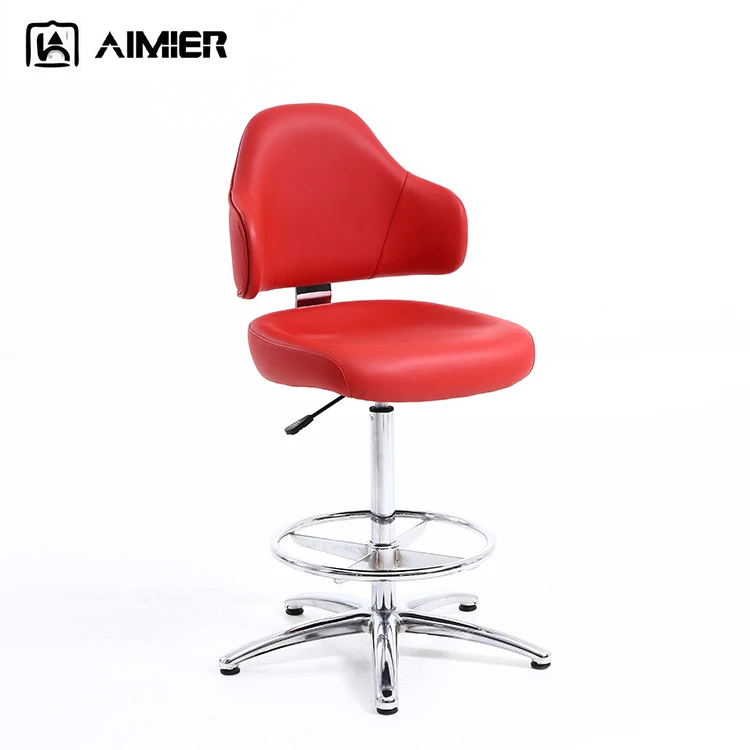 Сверхмощный механизм стулья для казино для слотов казино игровые табуреты с Chrome база подножка и Газ лифт казино барные стулья