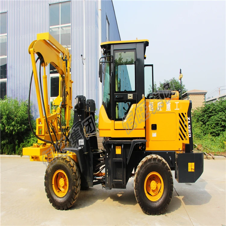 
handheld pile driver Highway pile driver road fence pile drilling rig road drilling machine 