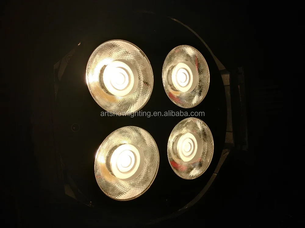 4x50W Warm White Cool White 2in1 200W Cob LED  Par Wash Stage Studio DMX Light