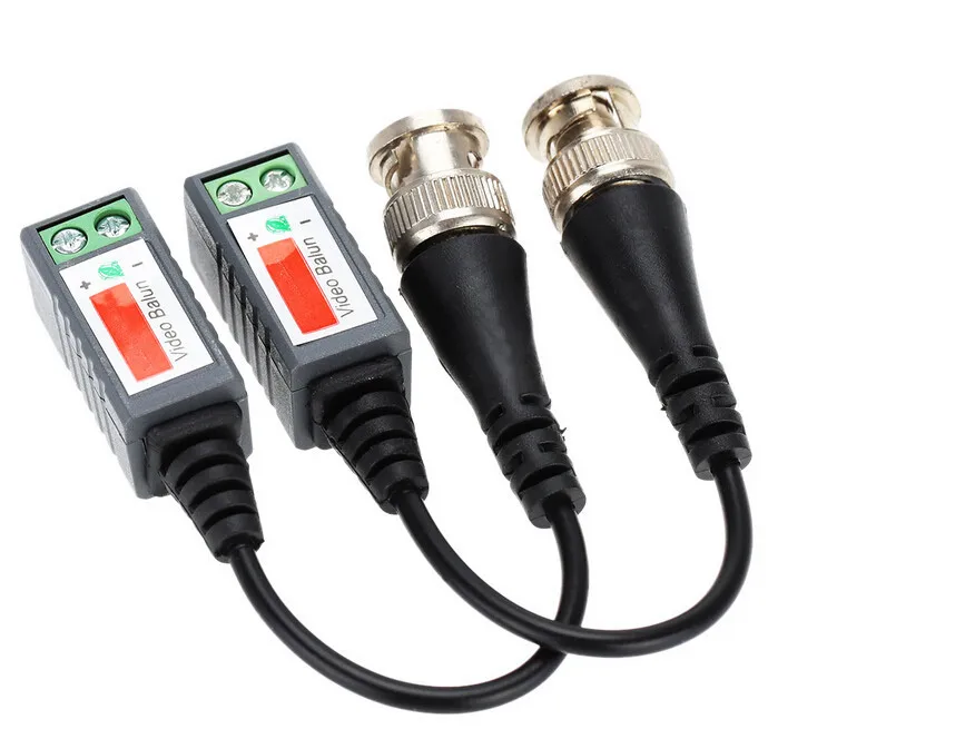 BNC UTP Cat5/5e/6 BNC Video Balun Transceiver Adapter Transmitter for HD 720P 1080P