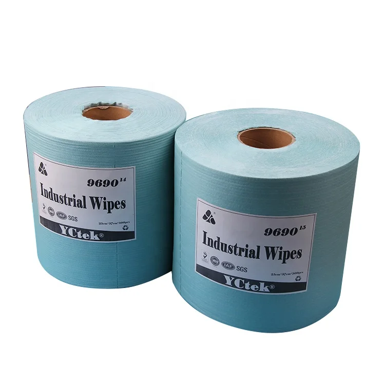 Настраиваемая мягкая синяя Антистатическая промышленная прокатная Чистящая бумага