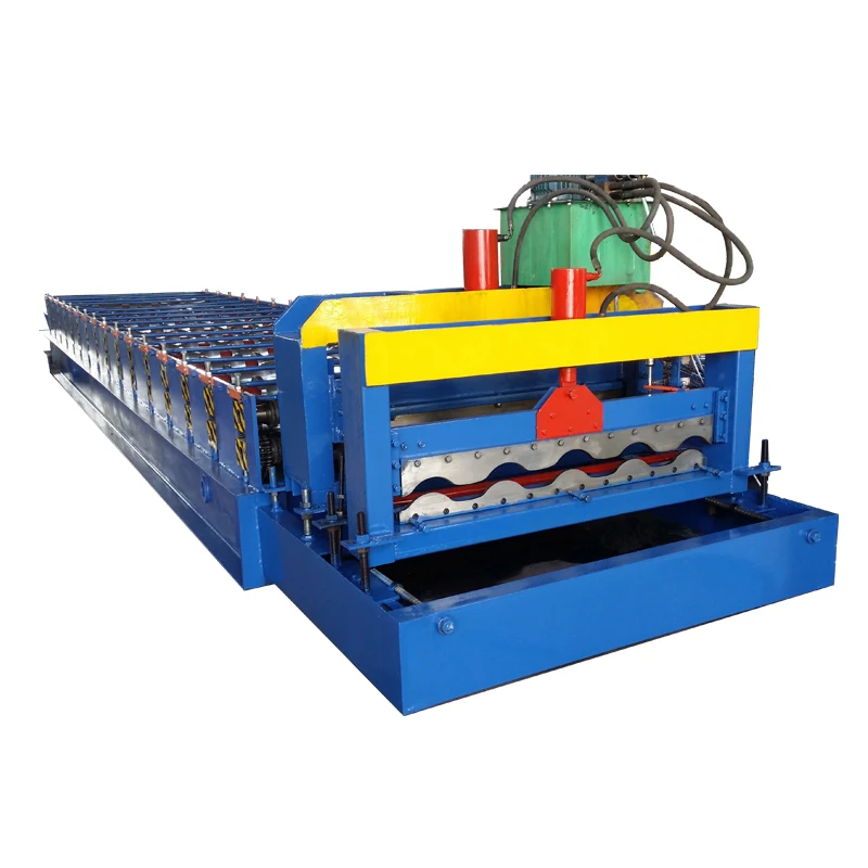 Glazed tile building material metal sheet cold forming machine/corrugated roof making machine