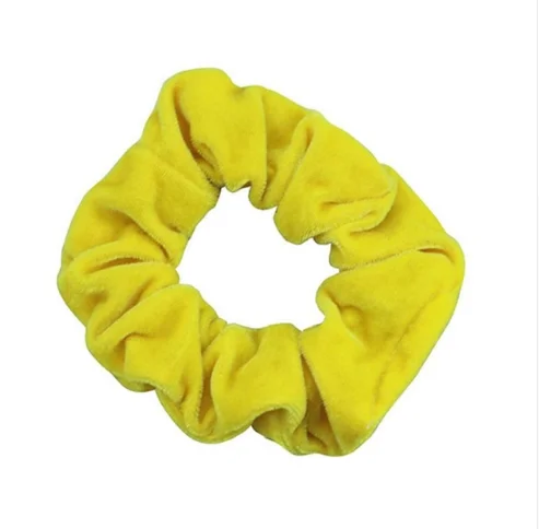 2019 hot selling factory supplier Custom Elastic Hair Bands Ponytail Holder velvet hair scrunchies