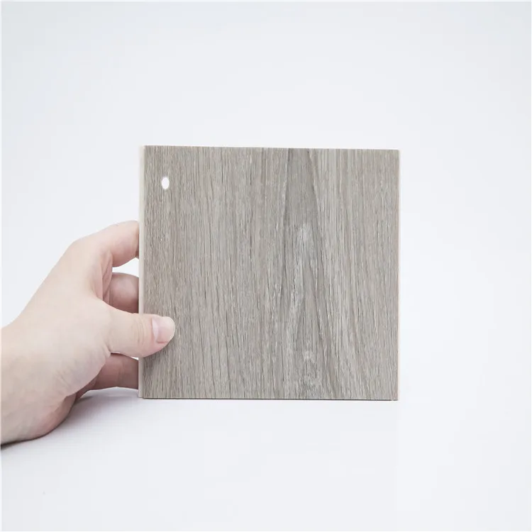 Eco Friendly Wooden Flooring Living Room Plastic Modern Grooved Online Technical Support Silver Grey 5 Years Video Tutorial EJ