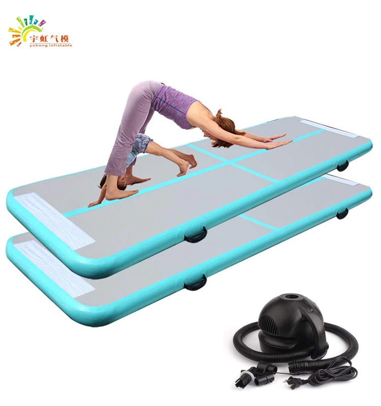 
inflatable gymnastics tumbling mat/inflatable yoga mats/small inflatable air track 