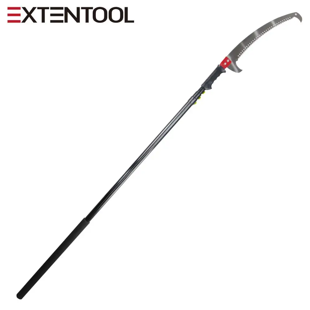 
Extentool long handle tall tree pruner with 24ft/7.2 meters aluminum telescopic extension pole for branch cutting tools 