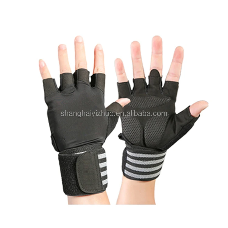 Customized Logo Available Gym Fitness Weight Lifting Gloves With Wrist Support