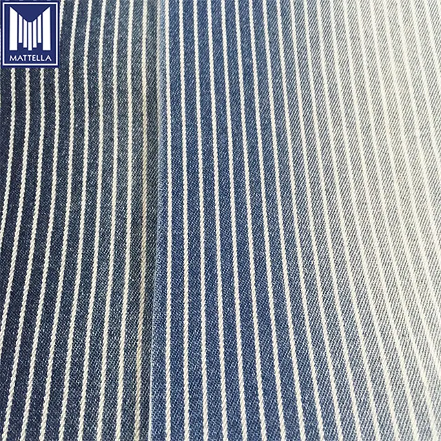 270gsm 8oz 150cm width yarn dyed bar mark dobby uhmwpe glitter hickory stripe denim fabric lahore