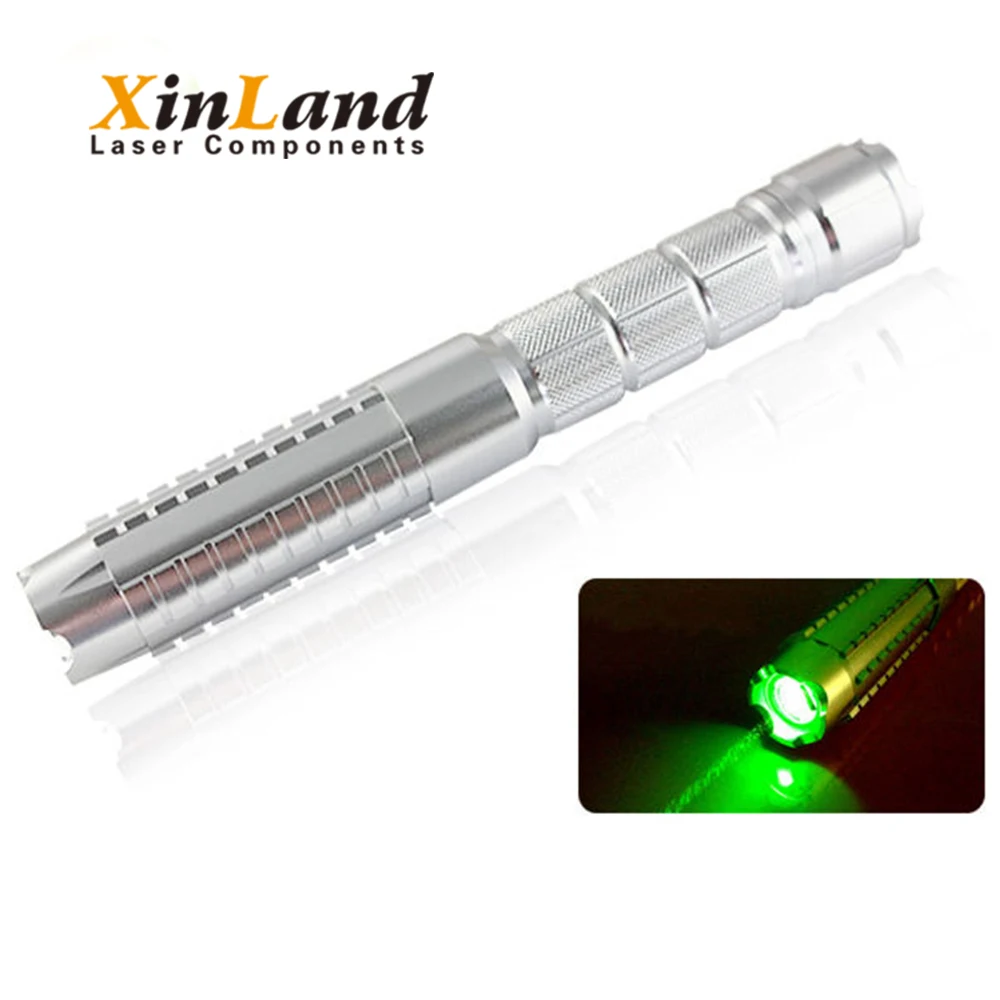 Высокая мощность военная горящая Лазерная Зеленая указка