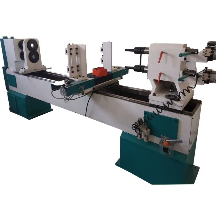 Double axis automatic CNC wood turning lathe machine for sale