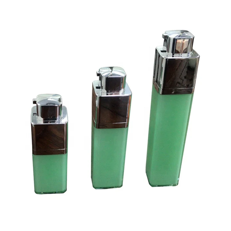 15ml 30ml 50ml Matte Black Airless Pump Bottle And Black Square Jar, 15ml Cosmetics Airless Pump Bottle 15ml Airless