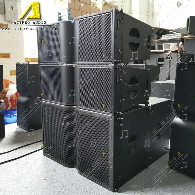 Amplifier KR210 line array speaker dual 10 inch line array  KR208 line array