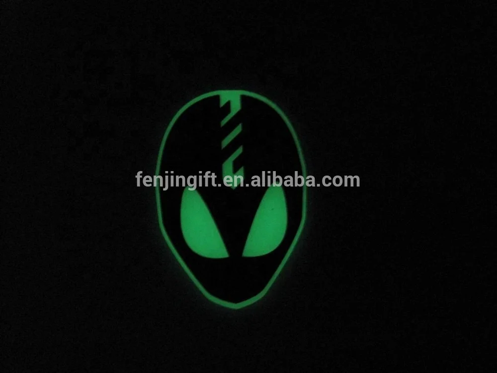 Glow in dark fridge magnet custom noctilucent glowing rubber silicone Luminous fridge magnet with your logo