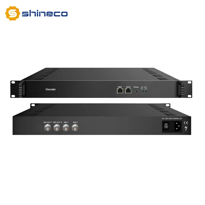 1U Rack IP SDI Decoder ASI Input To SDI Converter
