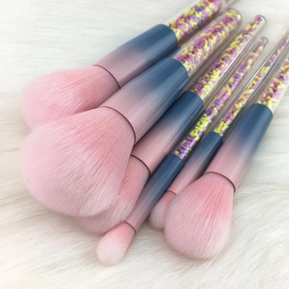 2019 новый дизайн, милый ярко-розовый индивидуальный логотип, новинка, Кисть для макияжа, частная этикетка