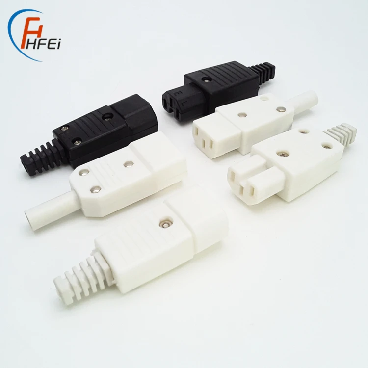 Solid copper AC socket plug 3 pin cable connector iec c14 c15 male connector iec c15 connector