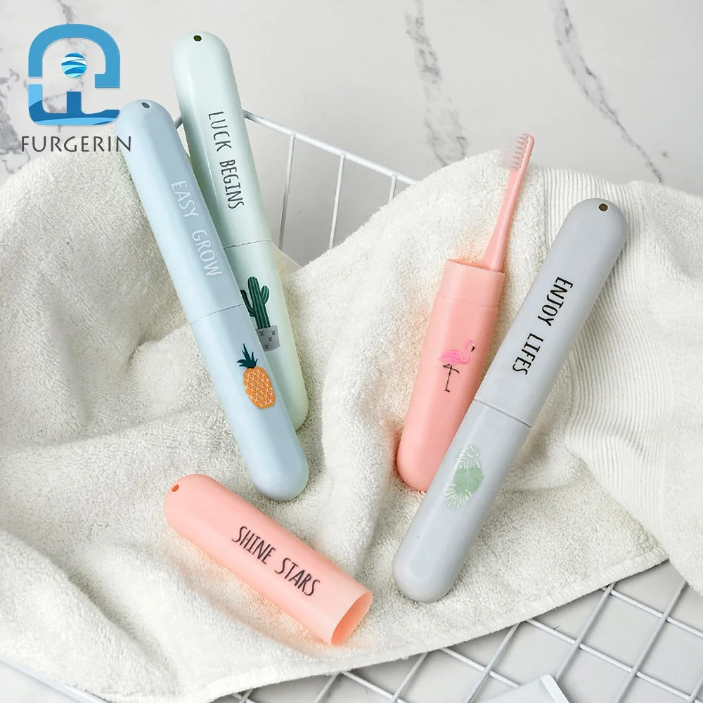 Toothbrush Case Portable Travel Toothbrushes Boxes Plastic Storage Box Organizer Plastic Container Box For Toothbrush