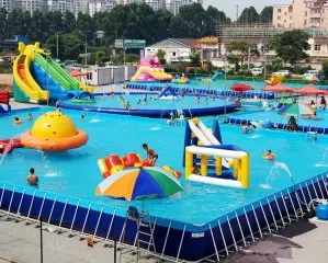 
High Quality Inflatable Water Park, Inflatable Water Playground, Frame Swimming Pool For Sale 