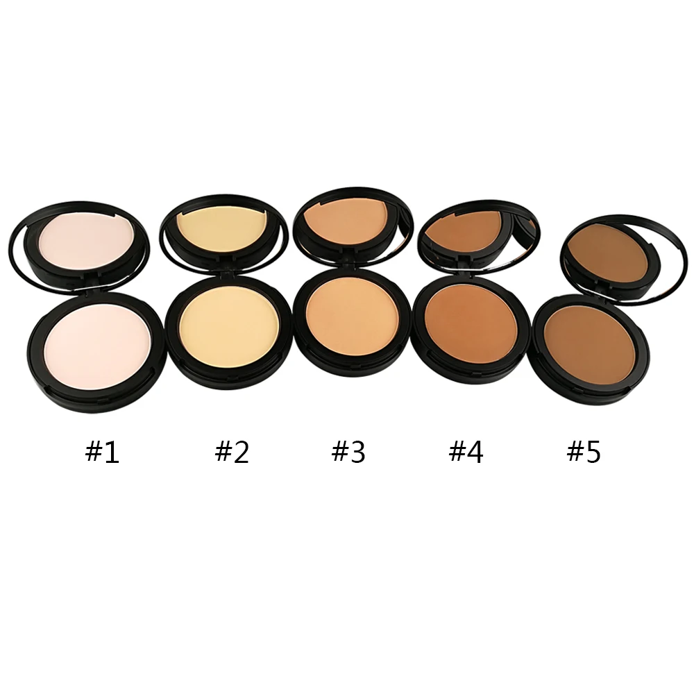 Professional Face Cosmetics private label face powder 5 color face power foundation