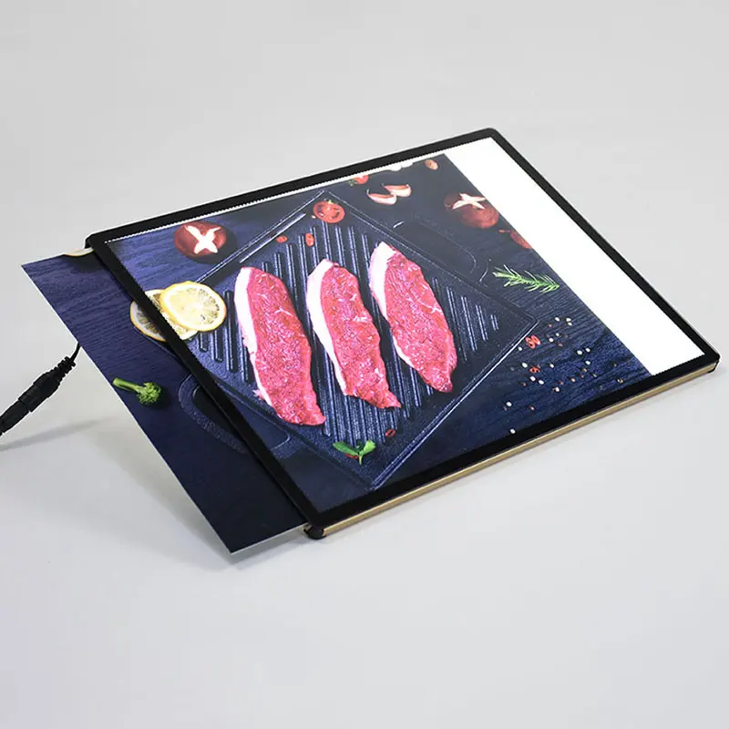 slim crystal led light box large photo light box window led light box