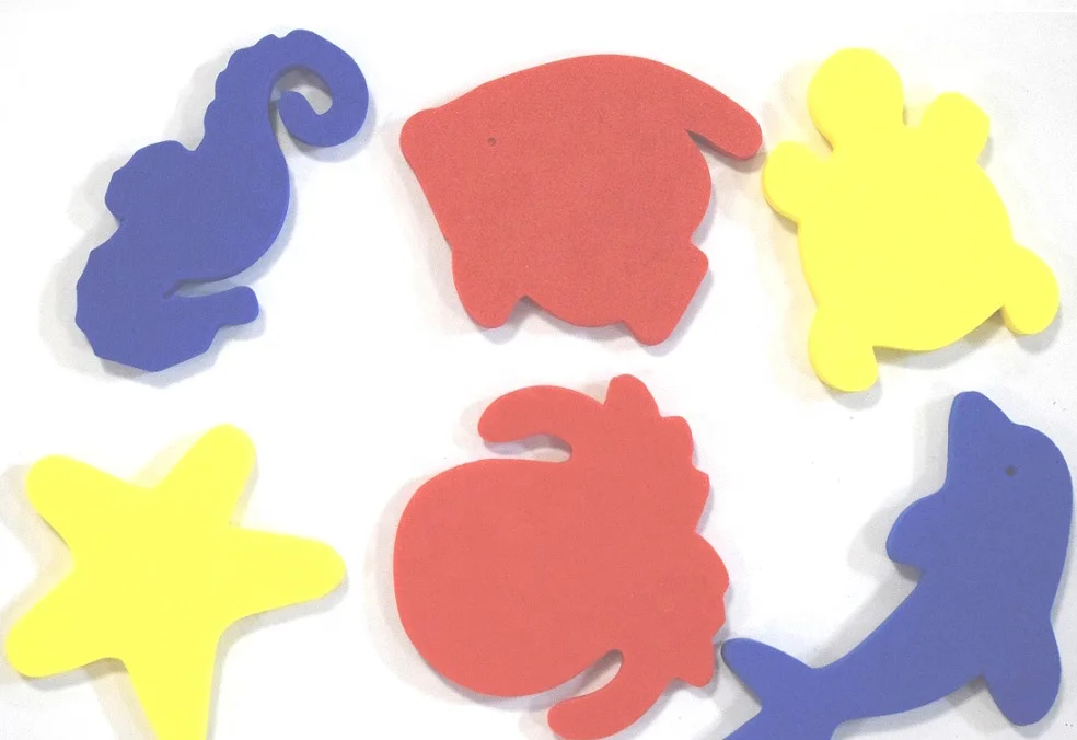 hotsale wholesale custom colorful EVA Foam bath sea animals toys for kids
