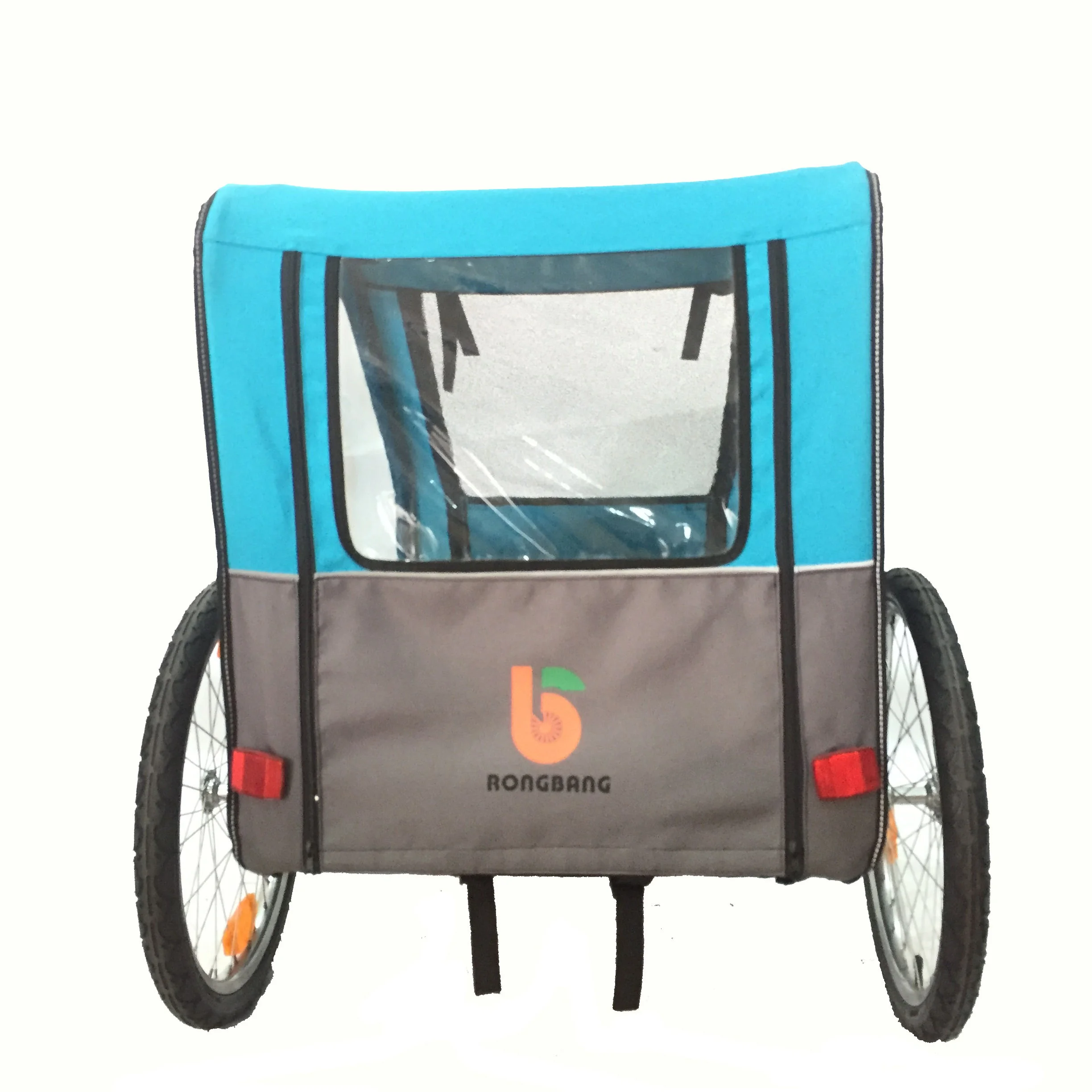 
High quality foldable camping pet travel carrier wheel with air tire bike cargo trailer 