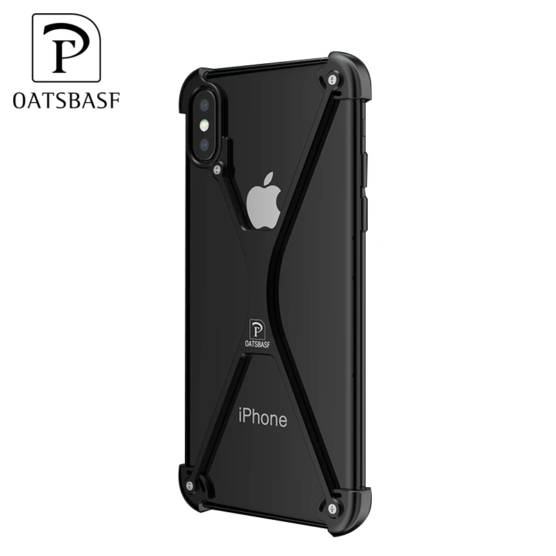 Wholesale Custom Accessories Shockproof X Shape Metal Phone Case Cover for iPhone Xs Max