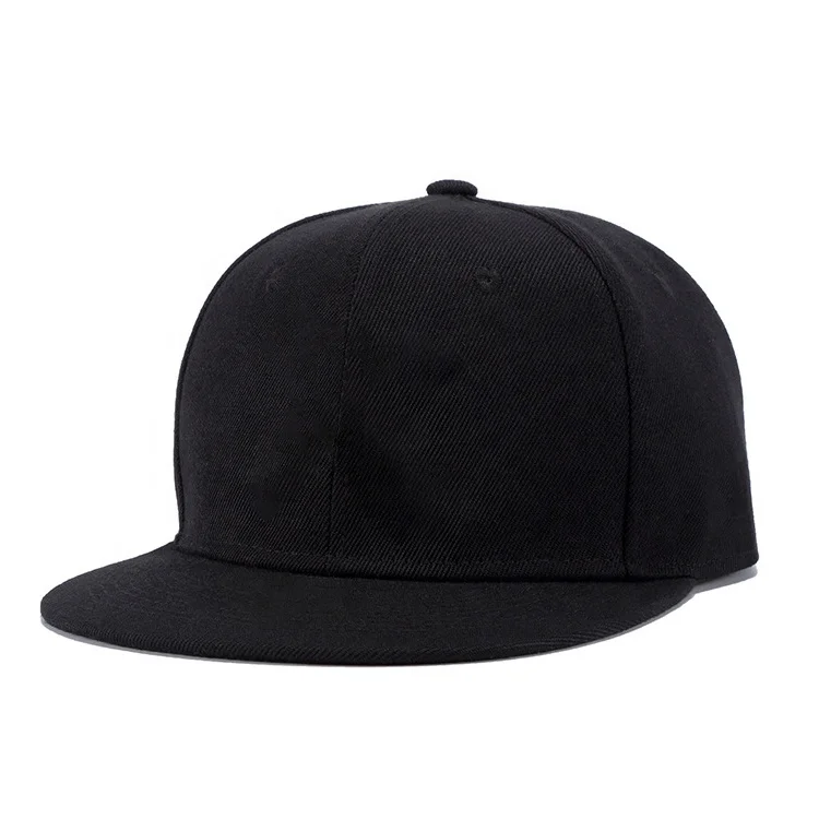 Customize high quality 6 panel blank snapback hats wholesale cap promotional sports baseball cap  flat brim  hip pop golf hat
