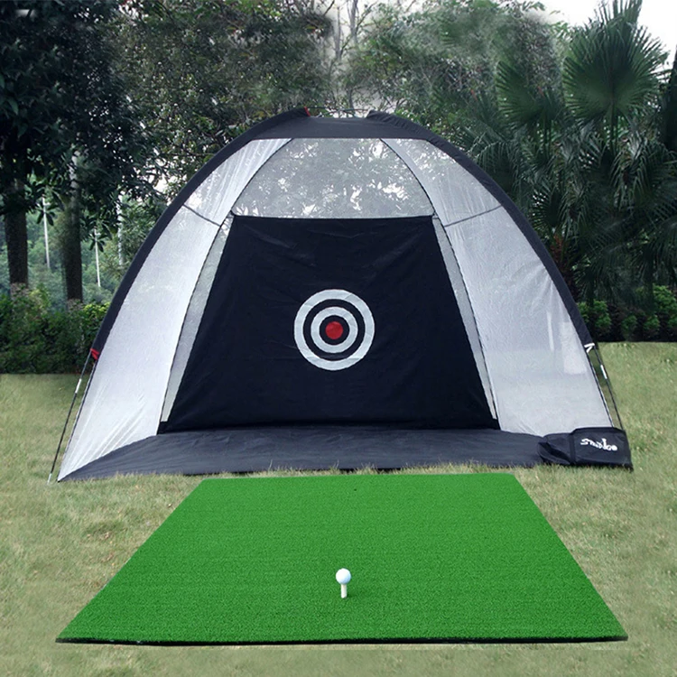 Golf Hitting Nets Training Aids for Backyard Driving Range with Target Chipping Practice Net and Carry Bag