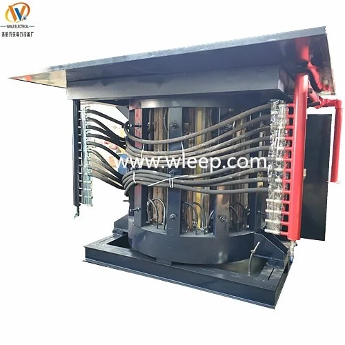 3 Ton Steel Frame Intermediate Frequency Copper Induction Melting Furnace