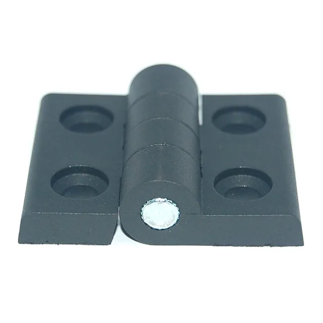Black Plastic Hinge With Knurled Brass Pin Cabinet Cupboard
