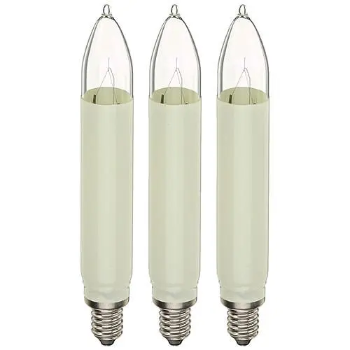 T15 Filament Top Candle Bulb 12V3W, 16V3W, 34V3W, 55V3W, Christmas decoration candle bridge bulb