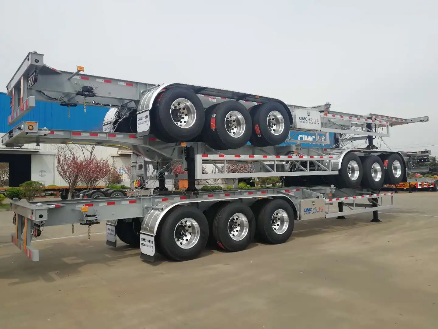 USA , New zealand DOT, ADR STANDARD   45ft container flatdeck trailer