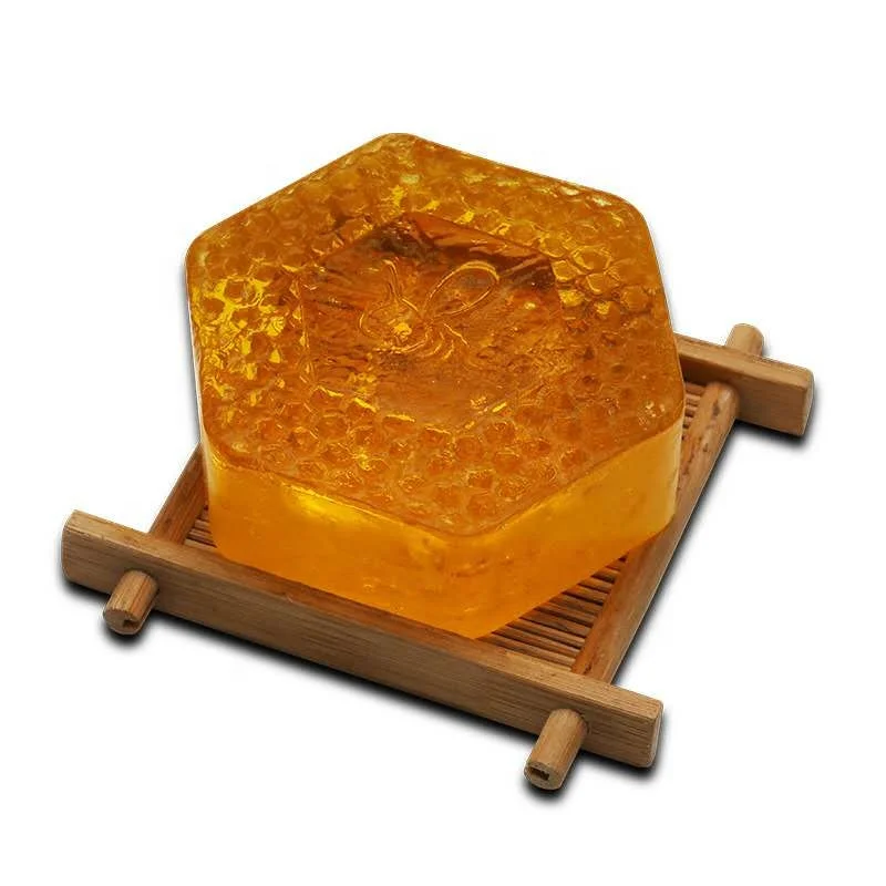 New Design High Quality Popular Hand Made Bee Honey Soap Antiseptic Bath Soap