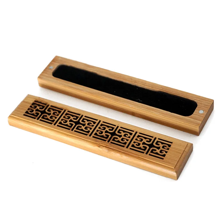 Custom mini natural bamboo incense burner incense holder