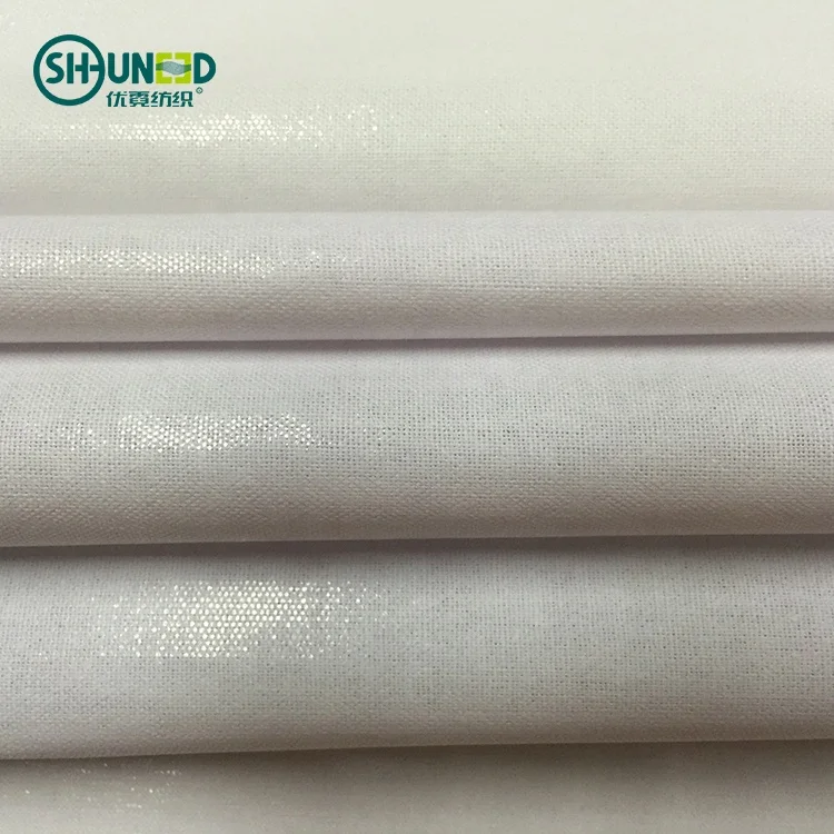 
100% Cotton Shirt Interlining Top Fuse Shirt Collar Fusing Interlining 