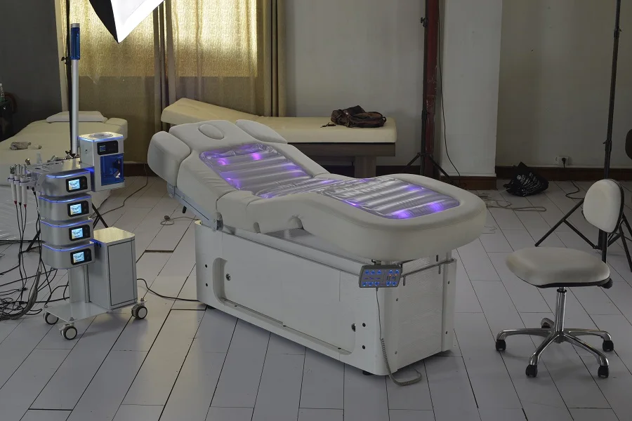 heated facial bed with facial bed electric massage table of hydro massage bed water