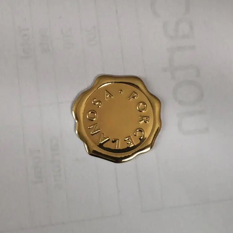 Custom Wax seal stickers Merry Christmas gold sticker label for decoration gift package