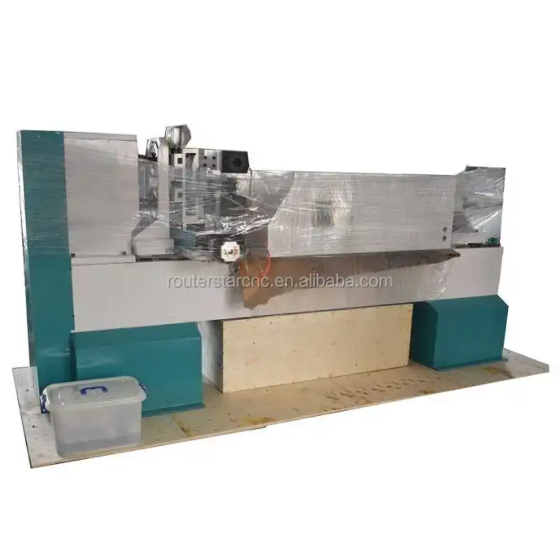 double rotary double router spindle four turning blade cnc wood copying  turning carving lathe machine