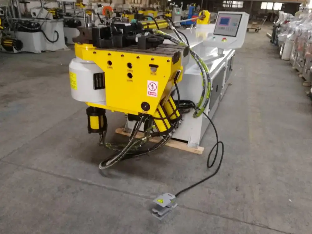  Automatic DW75NC mandrel profile hydraulic aluminum copper stainless steel exhaust square tube bender pipe bending