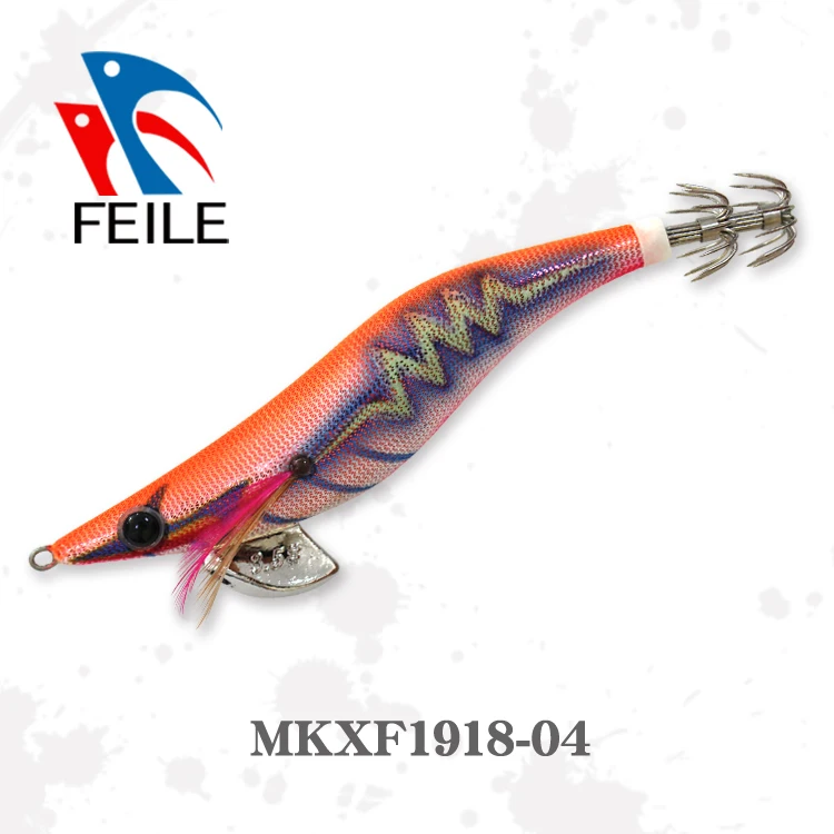 high quality japanese 490 glow with rattle squid jig