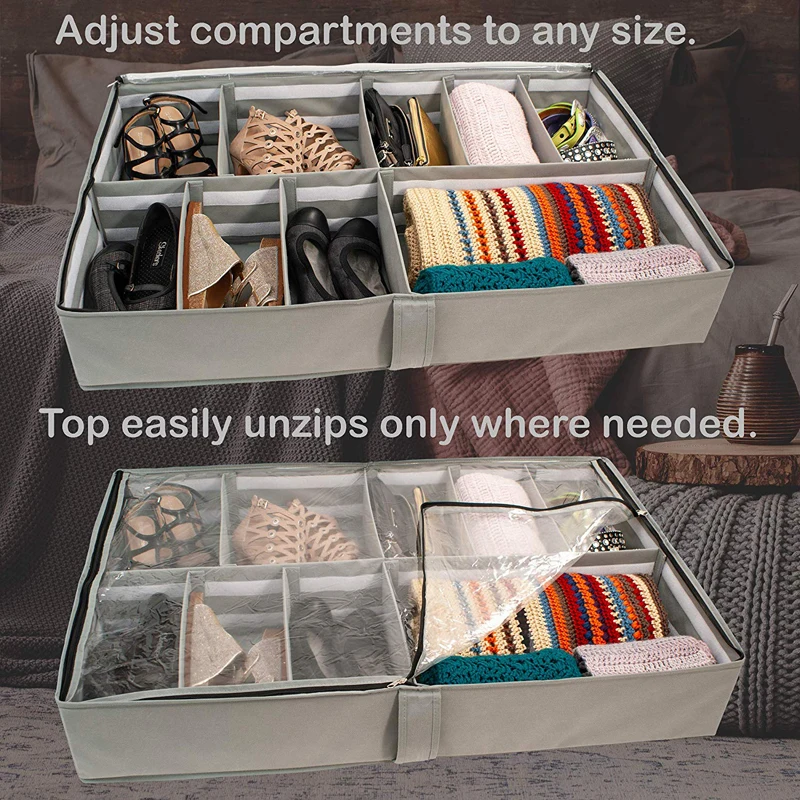  40080402a Лидер продаж домашняя подстилка для обуви сумка-Органайзер с регулируемыми разделителями детей и взрослых