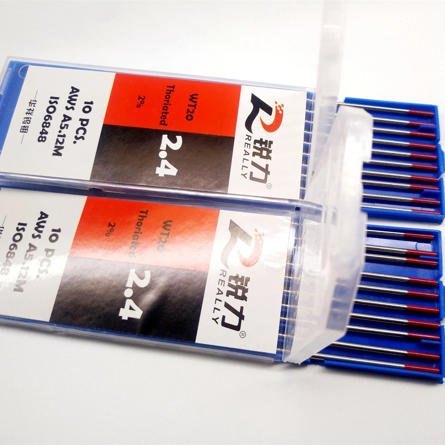 Вольфрамовый электрод Tho2 для сварки Tig 3/32 дюйма x 6 дюймов, 10 шт. в упаковке