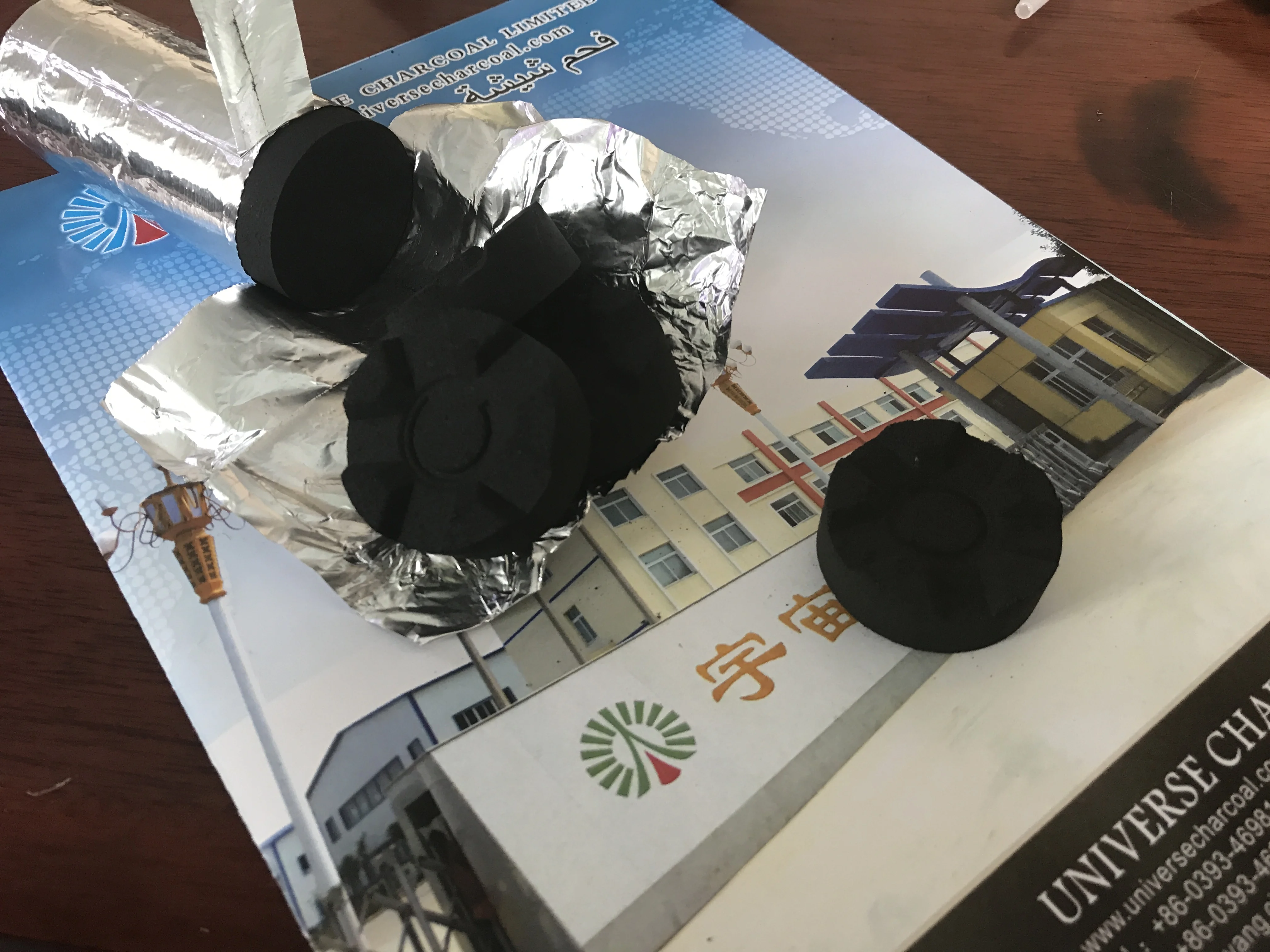 hookah charcoal 40mm crown huqqa OEM sheesha charcoal shisha  coconut  charcoal