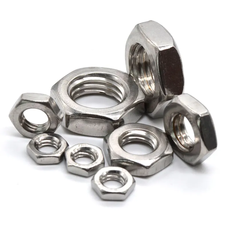 stainless steel hex thin nut DIN439