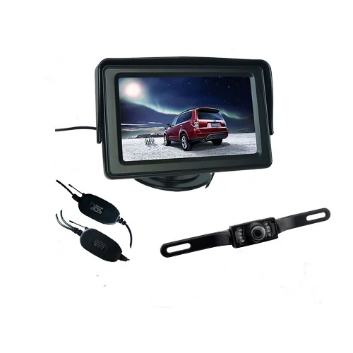 Автомобиль внедорожник заднего вида номерных знаков инфракрасная камера ЖК-экран комплект автосигнализации с камерой