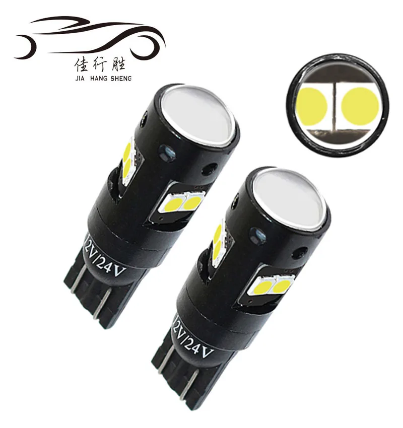 JHS Factory Supply led indicator light for car warning sign edge width lamp 9-30V 8SMD 3030 194 162 w5w Led T10 led bulb